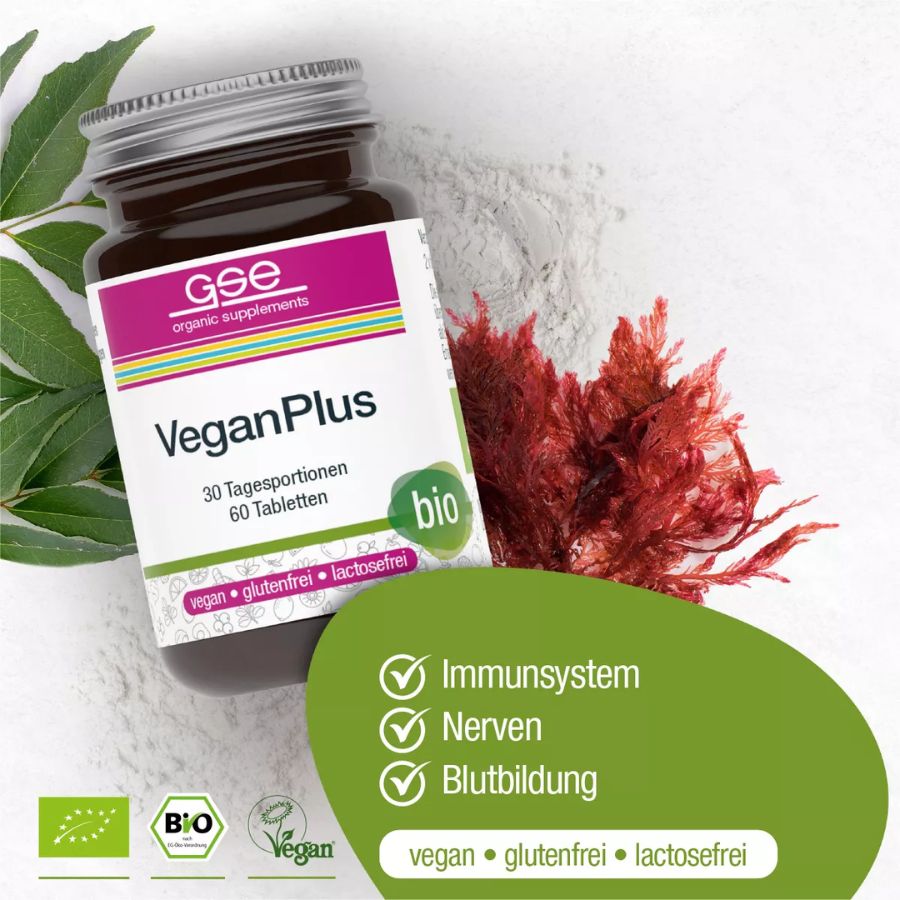 GSE VeganPlus (Bio), 60 Tabl. à 500 mg, 30g
