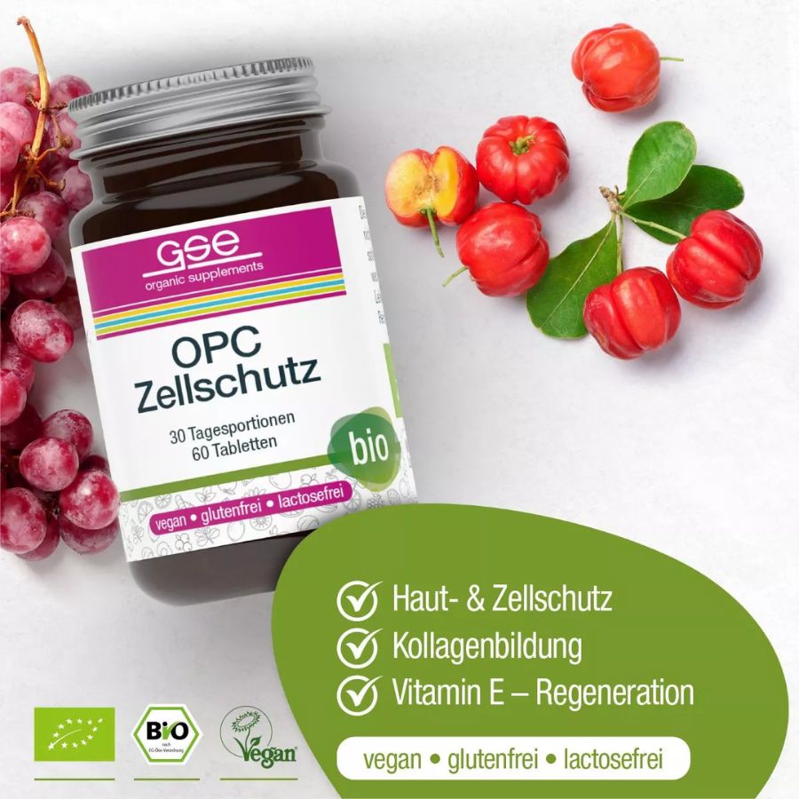 GSE OPC Zellschutz Complex (Bio), 60 Tabl. à 500 mg, 30g