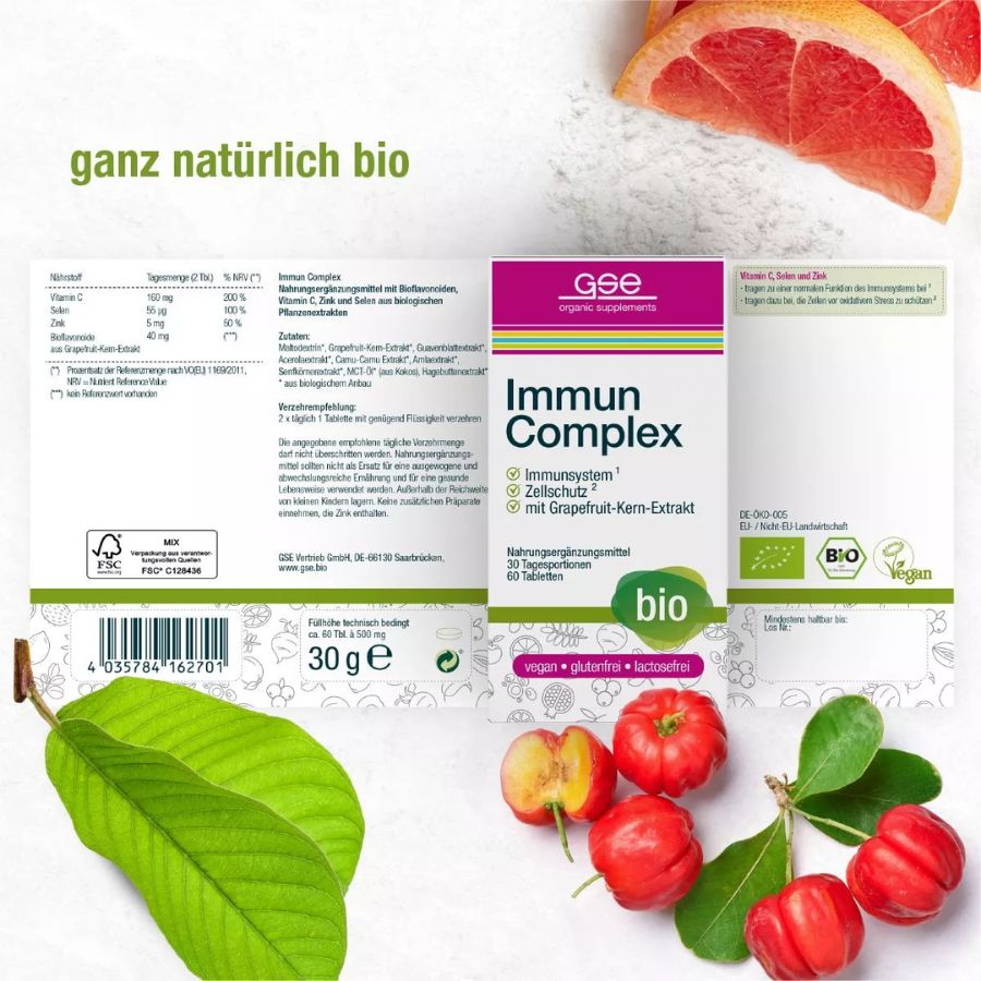 GSE Immun Complex (Bio), 60 Tabl. à 500 mg, 30g