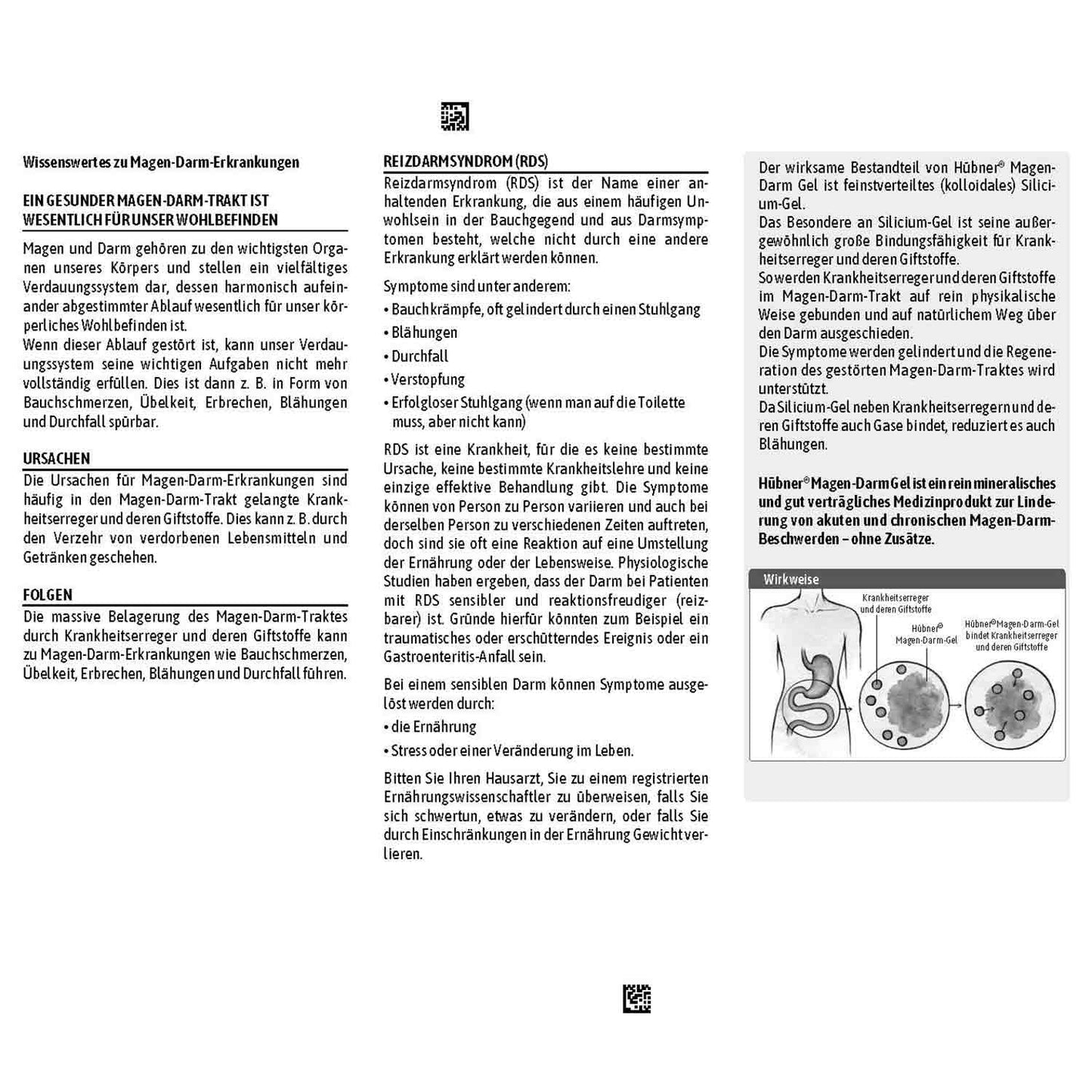 Gebrauchsinformation hübner Magen-Darm Gel GI04013-01