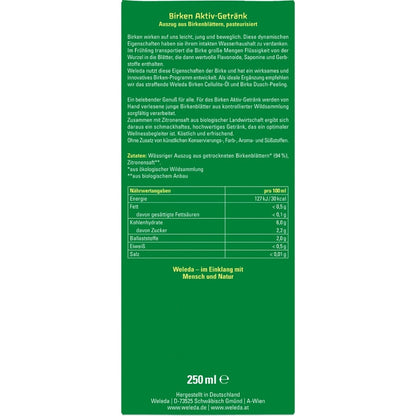 WELEDA Birken Aktiv-Getränk Bio 250ml