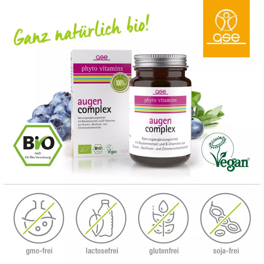 GSE Augen Complex (Bio), 60 Tabl. à 520mg,32g