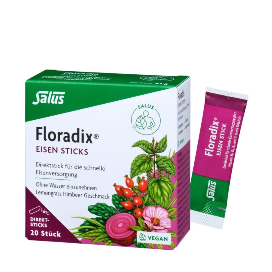 Salus Floradix Eisen Sticks (20 Sticks, 43g)