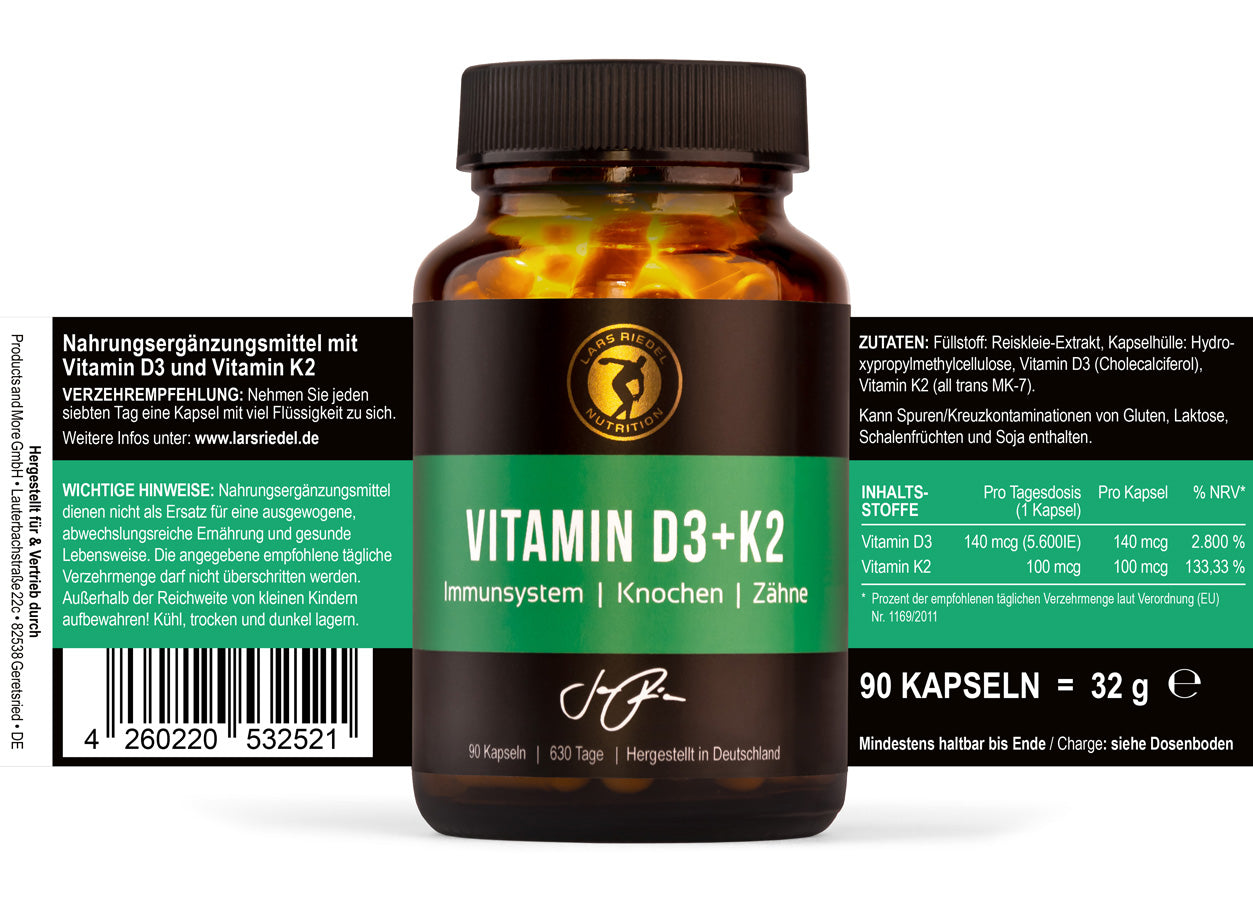 2x Vitamin D3 + K2